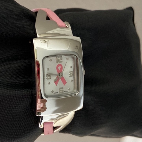 LJ Pink Ribbon Breast Cancer Awareness Watch - Picture 1 of 10